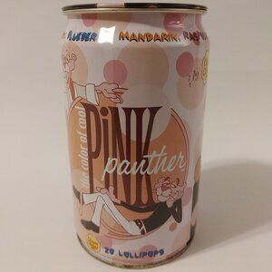 FUN RETRO PINK PANTHER CHUPA CHUPS Lollipop Tin 1999 Bright Graphics EMPTY